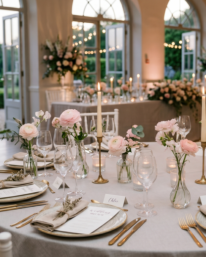 Table Set of Bud Vases