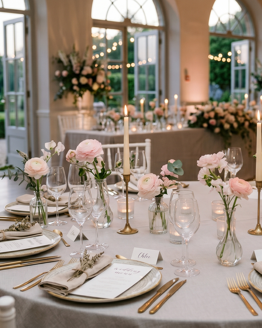 Table Set of Bud Vases