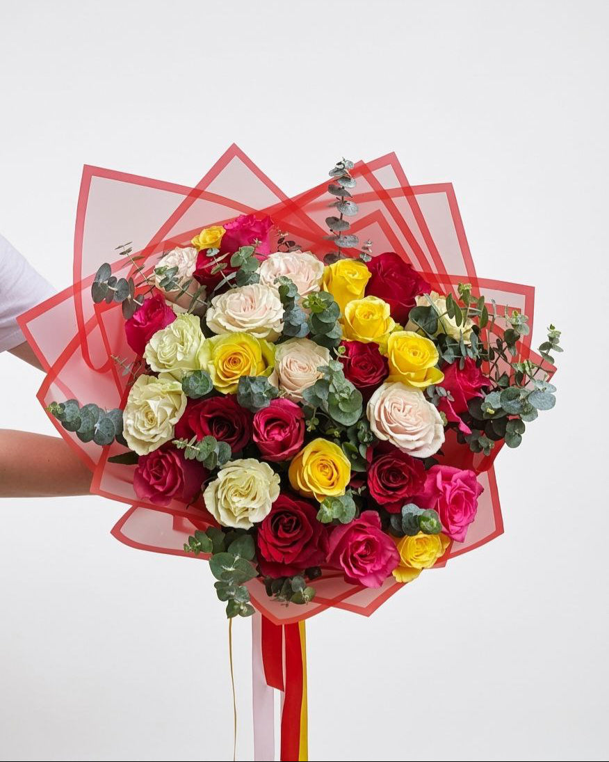 bouquet of roses in Charlotte