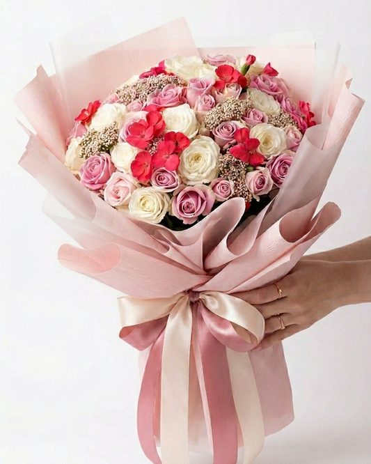 Pink Cloud Bouquet of Roses